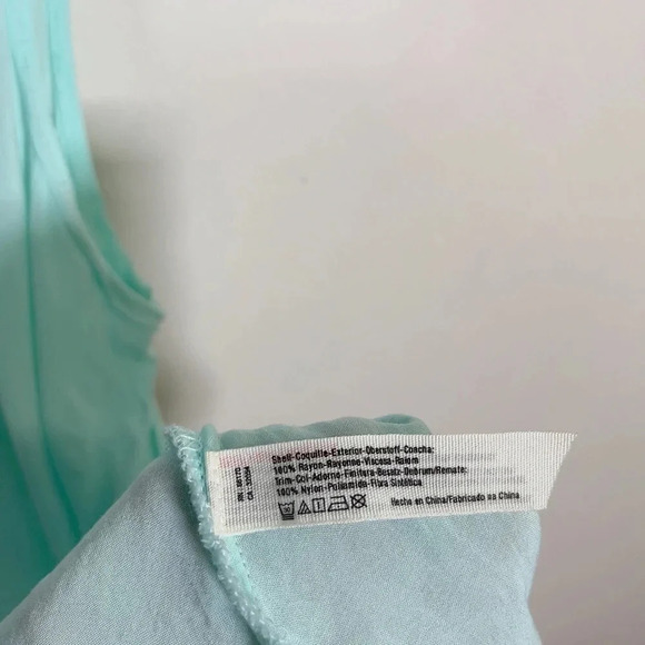 FREE PEOPLE INTIMATELY | LACE TRIM  HANDKERCHIEF HEM TANK IN MINT COLOR - Picture 10 of 15
